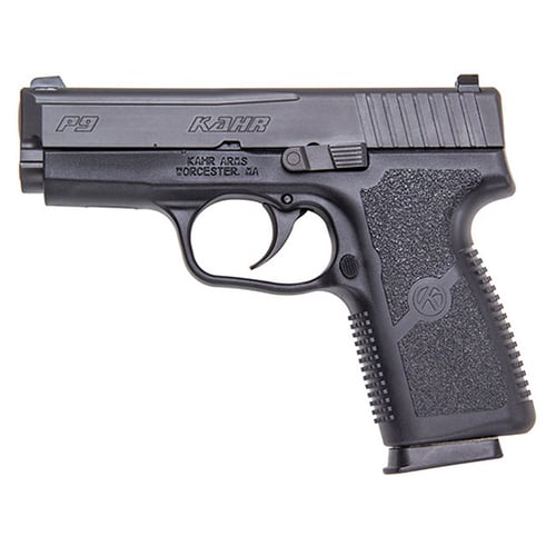 KAHR P9 9MM 3.6 SS BLK PLY FRAME NS 8RD